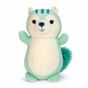 Squishmallows Hug Mees Mint Green Squirrel 10 inch Plush Teal Fluffy Tail Toy